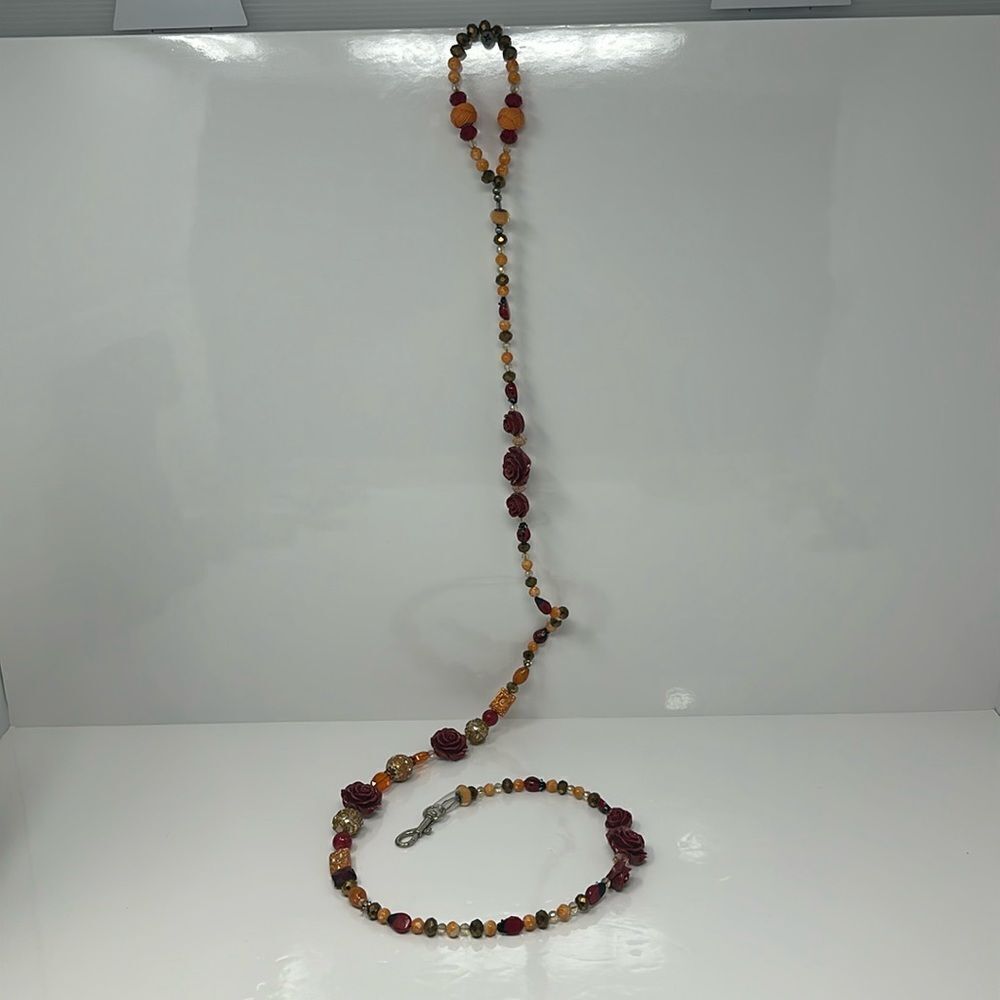 Beaded dog / cat leash 48 inch